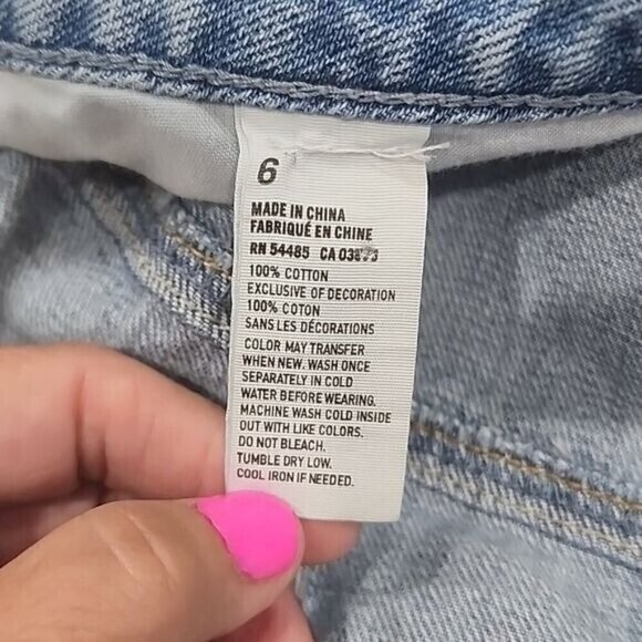 American Eagle Shorts Jean Hi-rise Festival jean shorts Light Wash Women's 6 - Picture 5 of 5